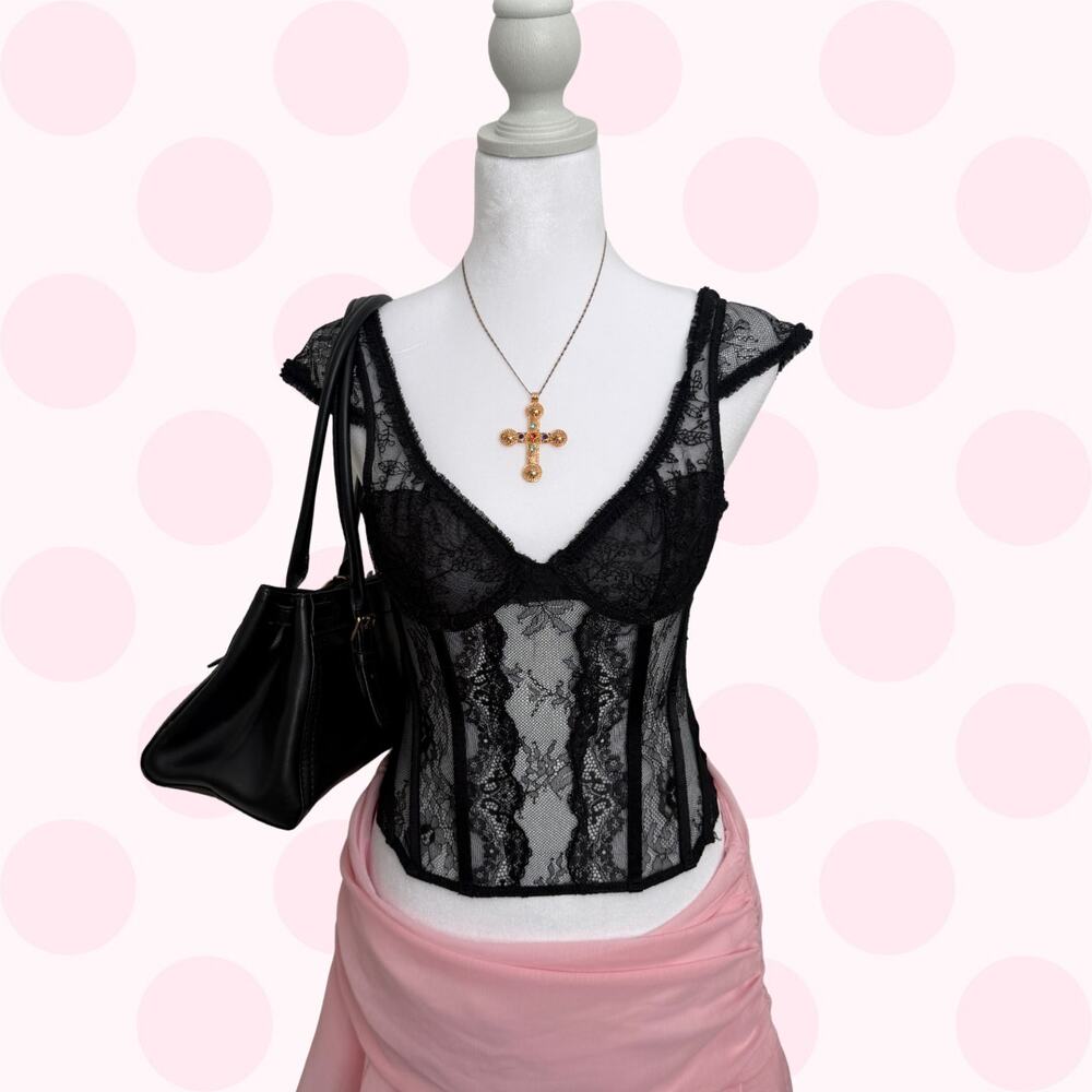 Lioness “Some Like It Hot” Lace Corset | Size S